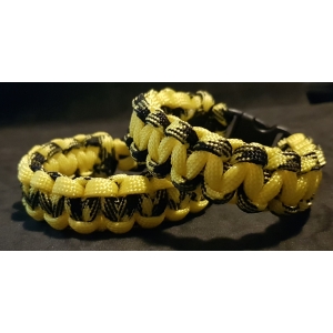 GEEL - GEEL/ZWART COBRA ARMBAND GEEL - GEEL/ZWART COBRA ARMBAND