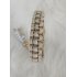 Halsband "3D Cobra"- Goud/Beige/Diamond