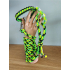 Halsband "3D Cobra"  - Neon Geel / Neon Groen / Zwart