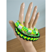 Halsband "3D Cobra"  - Neon Geel / Neon Groen / Zwart