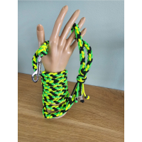 Halsband "3D Cobra"  - Neon Geel / Neon Groen / Zwart