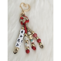 PERSONALISEER UW Diamond Knot Naam Sleutelhanger 