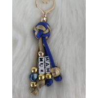 PERSONALISEER UW Diamond Knot Naam Sleutelhanger 