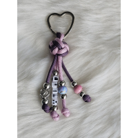 PERSONALISEER UW Diamond Knot Naam Sleutelhanger 