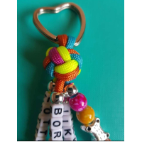 PERSONALISEER UW Diamond Knot Naam Sleutelhanger 