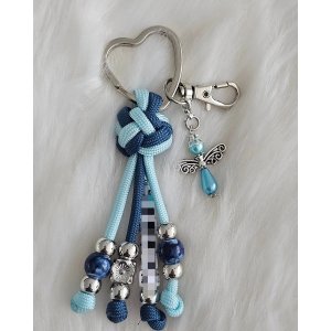 Diamond Knot sleutelhanger BLAUWTINTEN