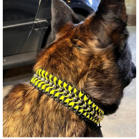 Halsband met kralen - NEON GEEL/ZWART