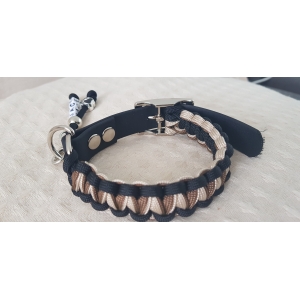 Halsband "3D Cobra"  - Bruin/Beige/Zwart