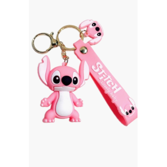 Roze Stitch Sleutelhanger 