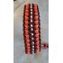 Halsband met kralen - NEON ORANJE/ZWART/DIAMOND